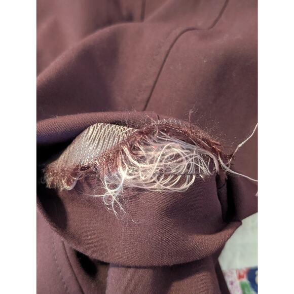 Worthington Works Stretch Separate Burgundy Fully Lined Blazer Womens Sz 18 - Picture 8 of 10